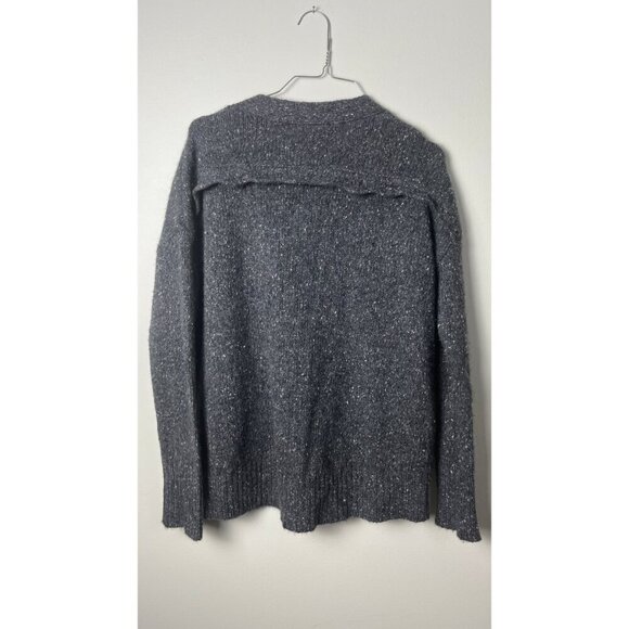 WHITE +  WARREN CASHMERE SLOUCHY CARDIGAN SWEATER S - Picture 5 of 11